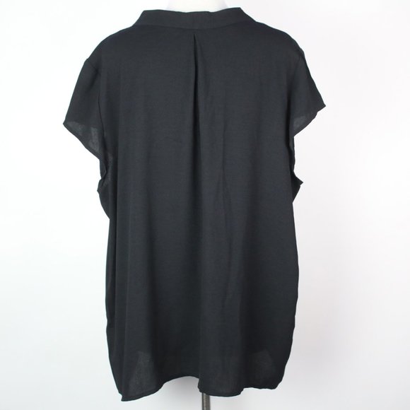 Halogen Womens 3X Cap Sleeve Blouse Top - Picture 3 of 4